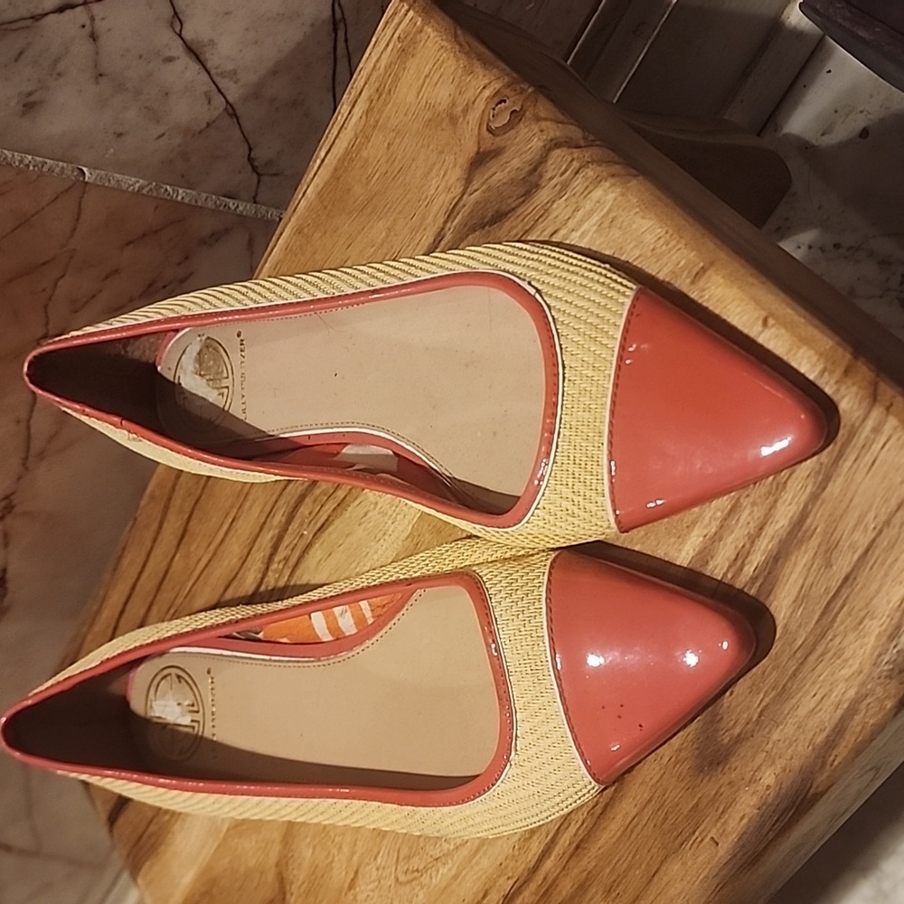 Lilly Pulitzer tan and pink flats - Picture 4 of 5